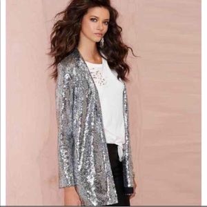 HDY Haoduoyi long party sequin blazer (new)